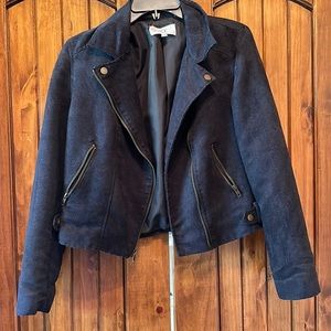 Black suede jacket